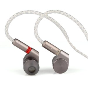 linsoul tin audio t2 hifi 2dd double dynamic drive in ear earphone bass dj metal headphones, 3.5 mm 2pin