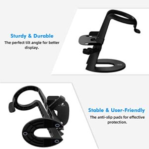 AMVR VR Stand,Headset Display Holder and Controller Mount Station for Quest,for Quest 2, Rift or Rift S Headset and Touch Controllers Black