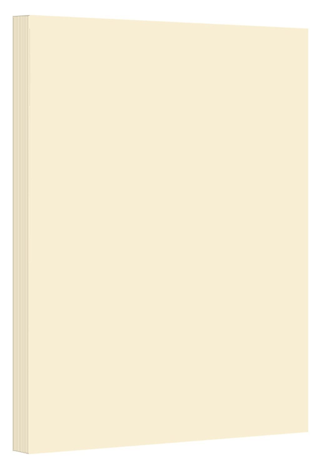 Cream Thick Paper Cardstock - for Brochure, Invitations, Stationary Printing | 80 lb Card Stock | 8.5 x 11 inch | Heavy Weight Cover Stock (216 gsm) 98 Brightness | 8 1/2 x 11 | 50 Sheets Per Pack