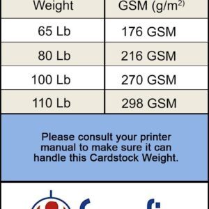 Cream Thick Paper Cardstock - for Brochure, Invitations, Stationary Printing | 80 lb Card Stock | 8.5 x 11 inch | Heavy Weight Cover Stock (216 gsm) 98 Brightness | 8 1/2 x 11 | 50 Sheets Per Pack