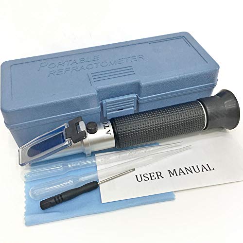 3-in-1 Animal Clinical Refractometer, Measuring Animal's Health Index of Urine Specific Gravity and Serum Protein, Ideal for Veterinary and Pet Owner