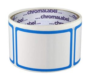 chromalabel 2 x 3 inch dry erase labels, 50/roll, without protective flap