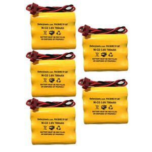 (5 pack) sure-lites 026-148 026148 3.6v 700mah ni-cd battery pack replacement for exit sign emergency light sl026148 sl-026148 sl-026-148