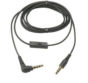 sound professionals/audio technica ath-136500660 - audio technica one button black replacement cable for the anc9 headphones
