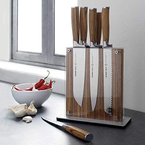 Schmidt Brothers - Zebra Wood 4" Paring Knife, High-Carbon German Stainless Steel Mulitpurpose Kitchen Cutlery