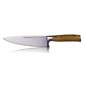 schmidt brothers - zebra wood, 6" petit chef knife, high-carbon german stainless steel mulitpurpose kitchen cutlery