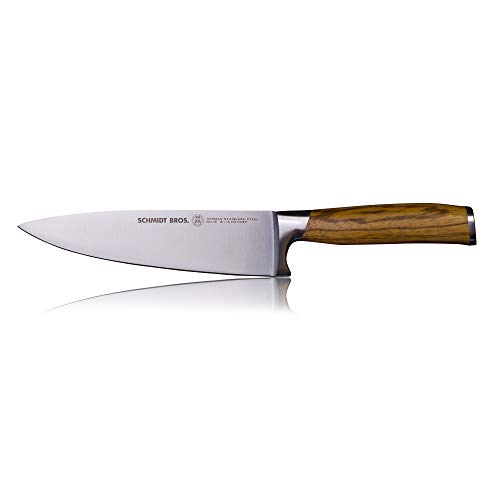 Schmidt Brothers - Zebra Wood, 6" Petit Chef Knife, High-Carbon German Stainless Steel Mulitpurpose Kitchen Cutlery