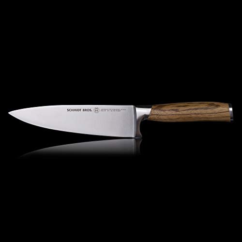 Schmidt Brothers - Zebra Wood, 6" Petit Chef Knife, High-Carbon German Stainless Steel Mulitpurpose Kitchen Cutlery