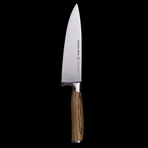 Schmidt Brothers - Zebra Wood, 6" Petit Chef Knife, High-Carbon German Stainless Steel Mulitpurpose Kitchen Cutlery