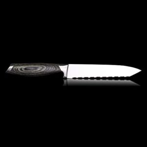 Schmidt Brothers - Bonded Ash 6" Double Edge Utility Knife for Multipurpose Cutting, Slicing, and Chopping, Small Kitchen Knife Made with High-Carbon German Stainless Steel