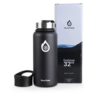 explorer 32oz insulated water bottle (midnight black)