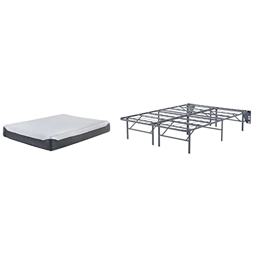 Ashley Furniture Signature Design - Better than a Boxspring Mattress Riser - Under Bed Storage Space - Full - Gray