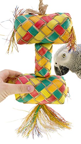 03421 Extra Large Stacked Pinata Bird Toy Cage Toys Cages Foraging Chew Shredder.