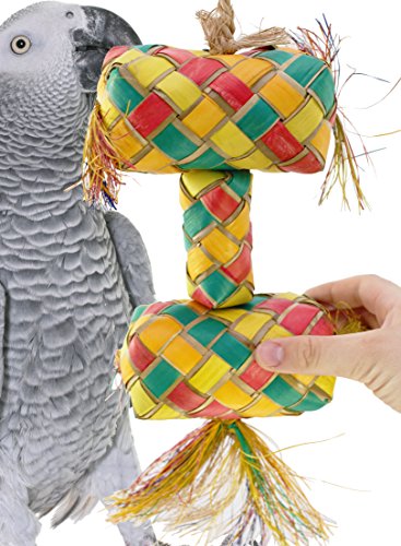 03421 Extra Large Stacked Pinata Bird Toy Cage Toys Cages Foraging Chew Shredder.