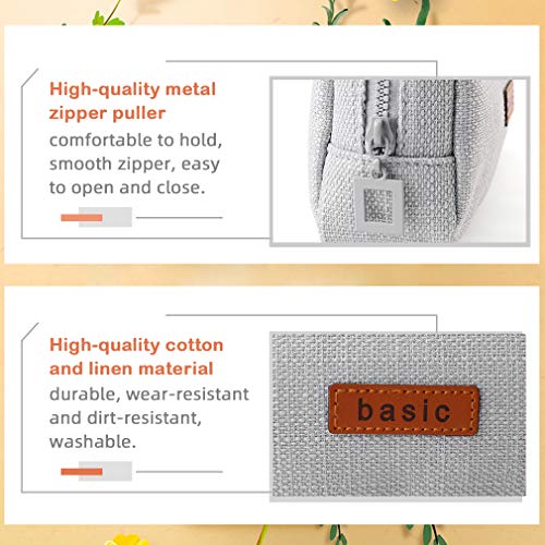 iSuperb Cotton Linen Pencil Case Pouch Bag Office Storage Organizer Coin Pouch Cosmetic Bag