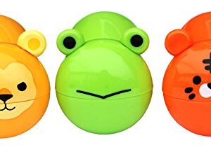 Cute Zoo Animal Chip Bag Clips – 3 Pc Pack – Durable Plastic Clip for Keeping Food Fresh, Organize Kitchen and Office – Perfect for Snacks, Travel & Super Adorable (Frog, Lion, Tiger)