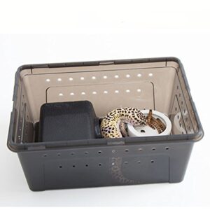 Reptile Hide Box, Small Animal Hideaway, Hides with Texture Help Peeling, for Snakes, Lizards, Leopard Gecko (M)