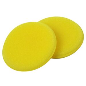 VORCOOL 6pcs Wax Applicator Foam Sponge Polish Pad Ultra-Soft Cleaning Tool for Clean Car Vehicle Auto Glass(Yellow)