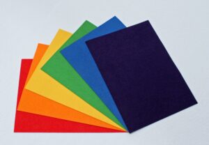 ultrasuede® st (soft) 6 piece variety pack - assorted 5"x 7" precuts - rainbow brights (u007.52)