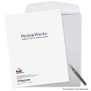 NobleWorks - 1 Jumbo Greeting Card for Boss (8.5 x 11 Inch) - Manager Gratitude, Thanks Notecard for Bosses - Happy Boss's Day from All J5886BOG-US