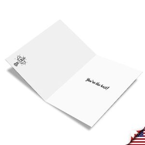 NobleWorks - 1 Jumbo Greeting Card for Boss (8.5 x 11 Inch) - Manager Gratitude, Thanks Notecard for Bosses - Happy Boss's Day from All J5886BOG-US