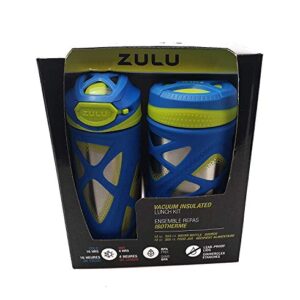 Zulu Kids Water Bottle and Canister Set - Blue