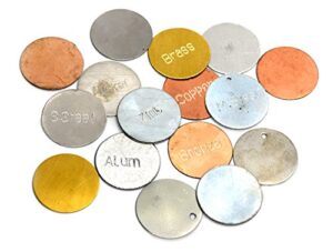 set of metal discs (set of 16), metal identification kit, magnetic and non-magnetic, educational - eisco labs