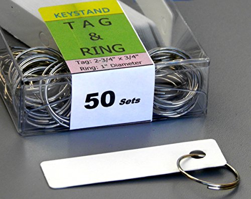 Stand Company Key Rack, Key Storage #50MNS, 50 Bolted Metal Numbered Hook with Hidden Hangers (50 Sets of Tag & Ring Included) - Made in USA