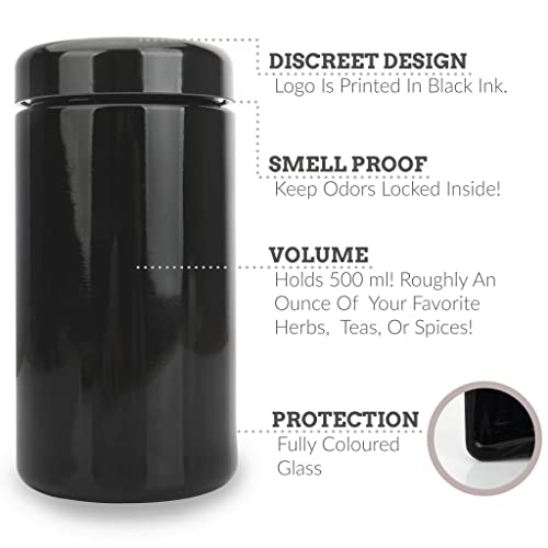 Interplanetary Development Airtight Glass Stash Jar 1 Ounce (500 ml)