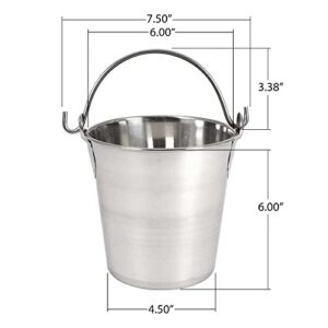 Lindy's 2-qt Stainless Steel Pail Silver