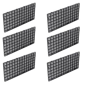 6 pcs grid isolate board divider fish tank bottom black filter tray aquarium crate by obangong