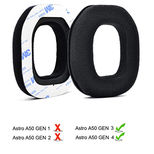 defean Replacement A 50 Ear Pads Velour and Soft Foam Cover Ear Cushion Compatible with Astro Gaming A50 Gen3 Gen4 / A40TR Headphones