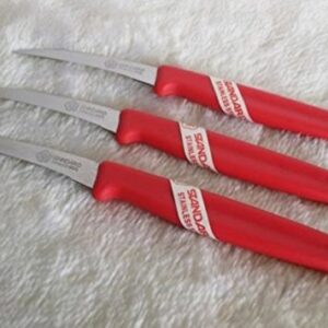 3PC CARVING KNIFE PLASTIC KNIVES FRUIT VEGETABLE FOOD KITCHENWARE ART TOOL