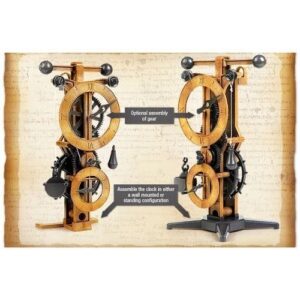 Leonardo Da Vinci Machines Series Clock #18150A ACADEMY Education Model KIT New ,#G14E6GE4R-GE 4-TEW6W222626