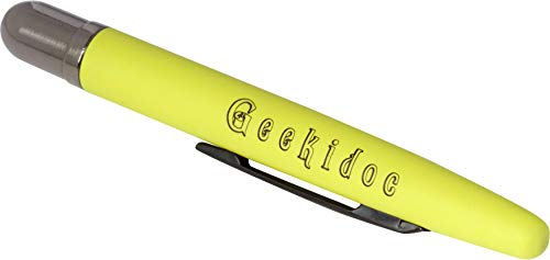 EKG Calipers - ECG Pen Style Caliper - Geekidoc Quality, high-Quality Metal, Designed to Last Entire Career (Yellow-Green)