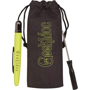 EKG Calipers - ECG Pen Style Caliper - Geekidoc Quality, high-Quality Metal, Designed to Last Entire Career (Yellow-Green)