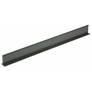 shelf divider t shape black plastic - 30" l x 3" h