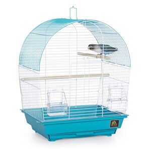prevue pet products south beach dome top bird cage, teal (sp50071),14 1/8" l x 11 1/4" w x 18 1/8" h