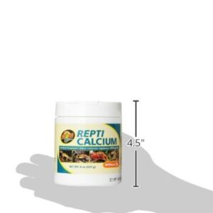 Zoo Med Reptile Calcium Without Vitamin D3 (8-Ounce / 3 Pack)