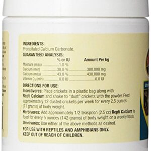 Zoo Med Reptile Calcium Without Vitamin D3 (8-Ounce / 3 Pack)