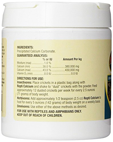 Zoo Med Reptile Calcium Without Vitamin D3 (8-Ounce / 3 Pack)