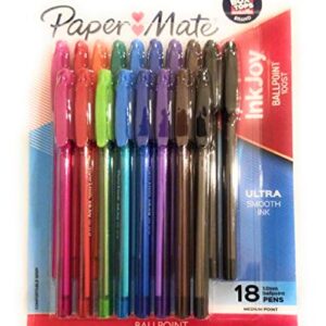 Paper Mate Inkjoy 100ST Ballpoint Pen - 1mm - 18ct - Multicolor
