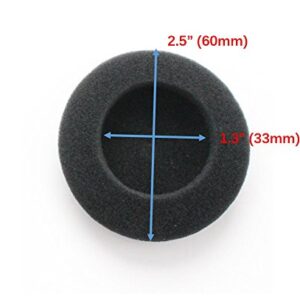 Zotech 4 Pairs 2.5'' (60mm) Replacement Foam Pad Ear Cover for Philips Sony Headphones