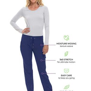 Healing Hands Jogger Scrubs for Women 7 Pocket HH360 Women’s 9154 Nikki Womens Joggers with Drawstring Navy L