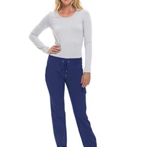 Healing Hands Jogger Scrubs for Women 7 Pocket HH360 Women’s 9154 Nikki Womens Joggers with Drawstring Navy L