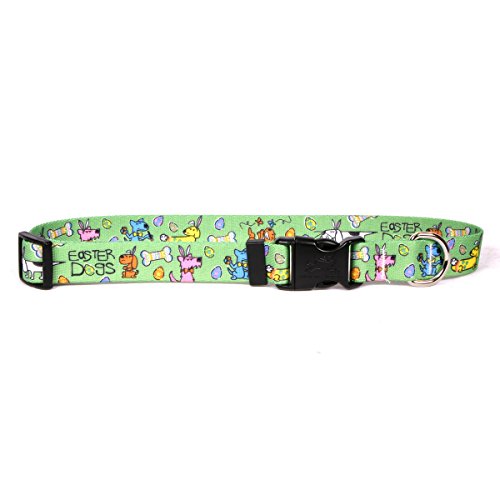 Yellow Dog Design Easter Dogs Dog Collar 3/4" Wide and Fits Neck 10 to 14", Small, (EDOG103)