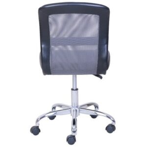 Mainstays Vinyl and Mesh Task Chair, Multiple Colors, Black/Gray