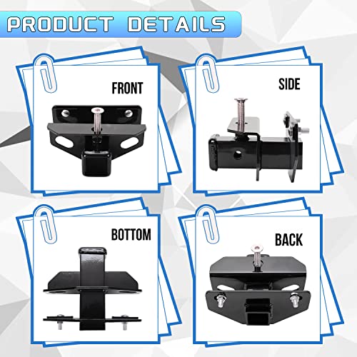 Class 3 Trailer Hitch & Cover Kit Fits 2003-2019 Dodge Ram 1500 & 2003-2013 Ram 2500 & 2003-2012 Ram 3500 2 inch Rear Receiver Hitch Tow Towing Trailer Hitch Combo Kit with One Year Warranty