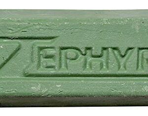 Zephyr Products AWG58-8WB Green 8" Hall Airway Buffing Wheel with 1 LB Green Bar Medium/Lite Cut, 1 Pack