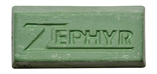 Zephyr Products AWG58-8WB Green 8" Hall Airway Buffing Wheel with 1 LB Green Bar Medium/Lite Cut, 1 Pack